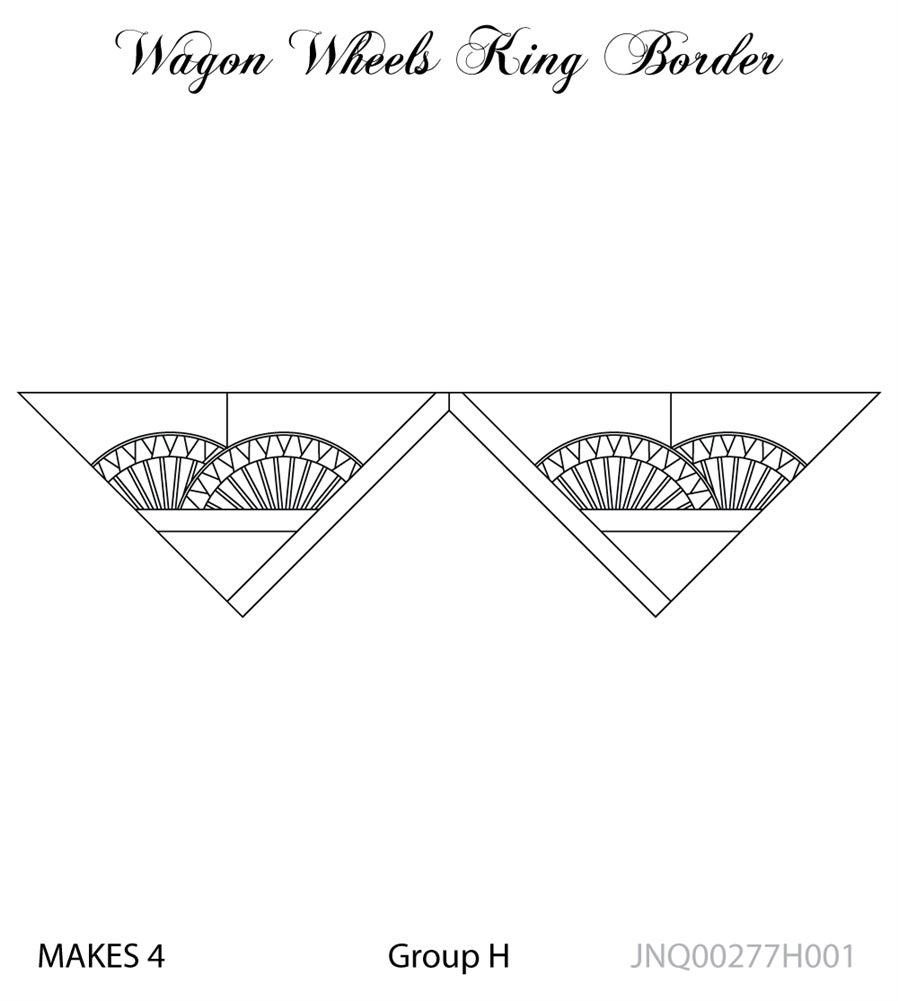Tampon Cuir Barry King – Bordure Point V Avec Lignes #1 – Occasion USA