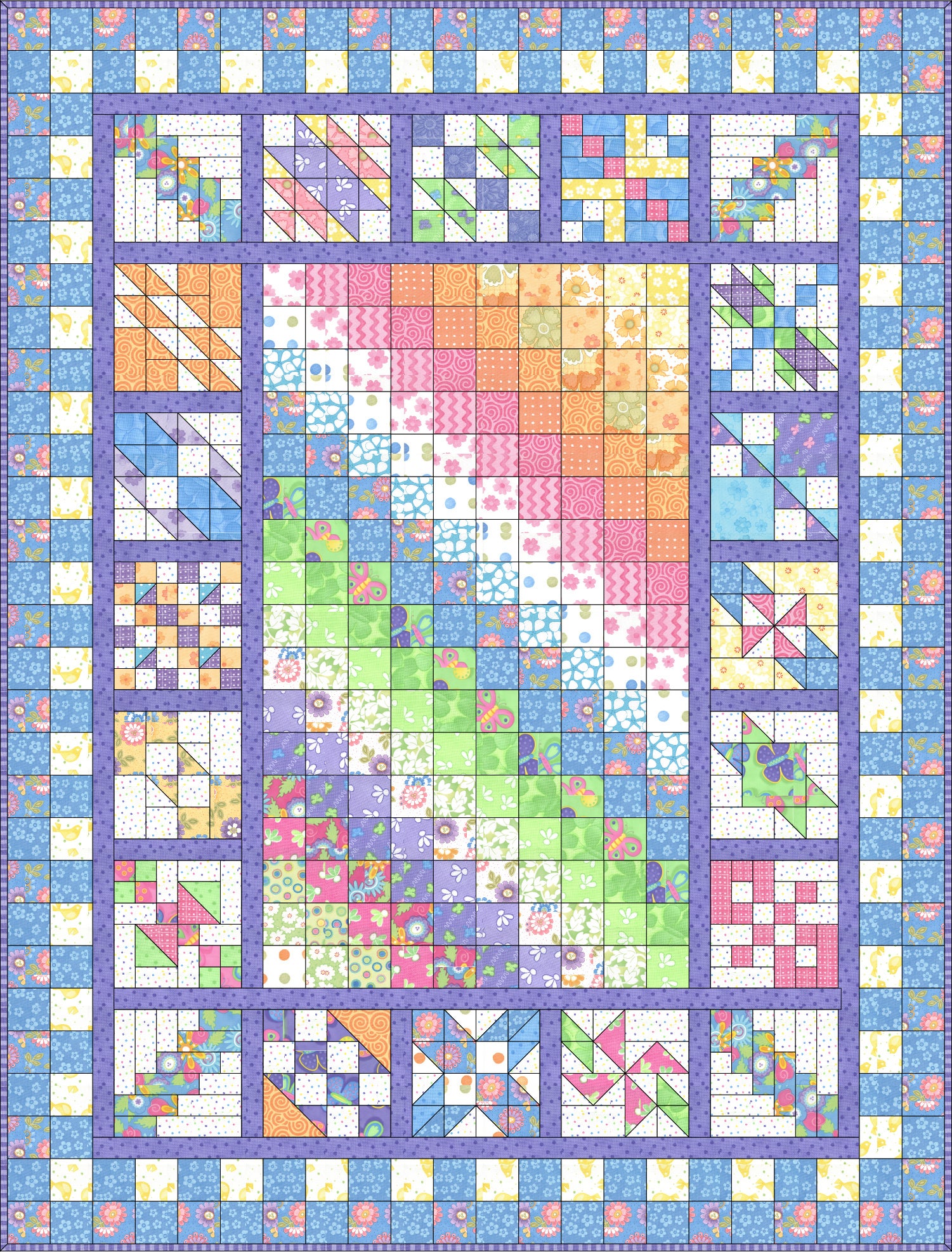 Cactus Club-Celebration Sampler (Lori Holt Fabrics) | Cactus Quilting LLC